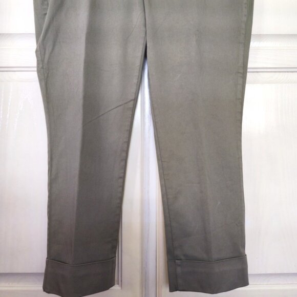 NYDJ Olive Trousers, Kut from Kloth Khaki Tunic, Floral Vest, 3 Piece, Sz XL-2X - Picture 12 of 15